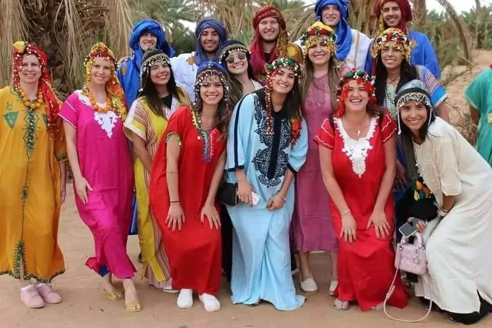 Private courtyards at Villa des orangers, Morocco